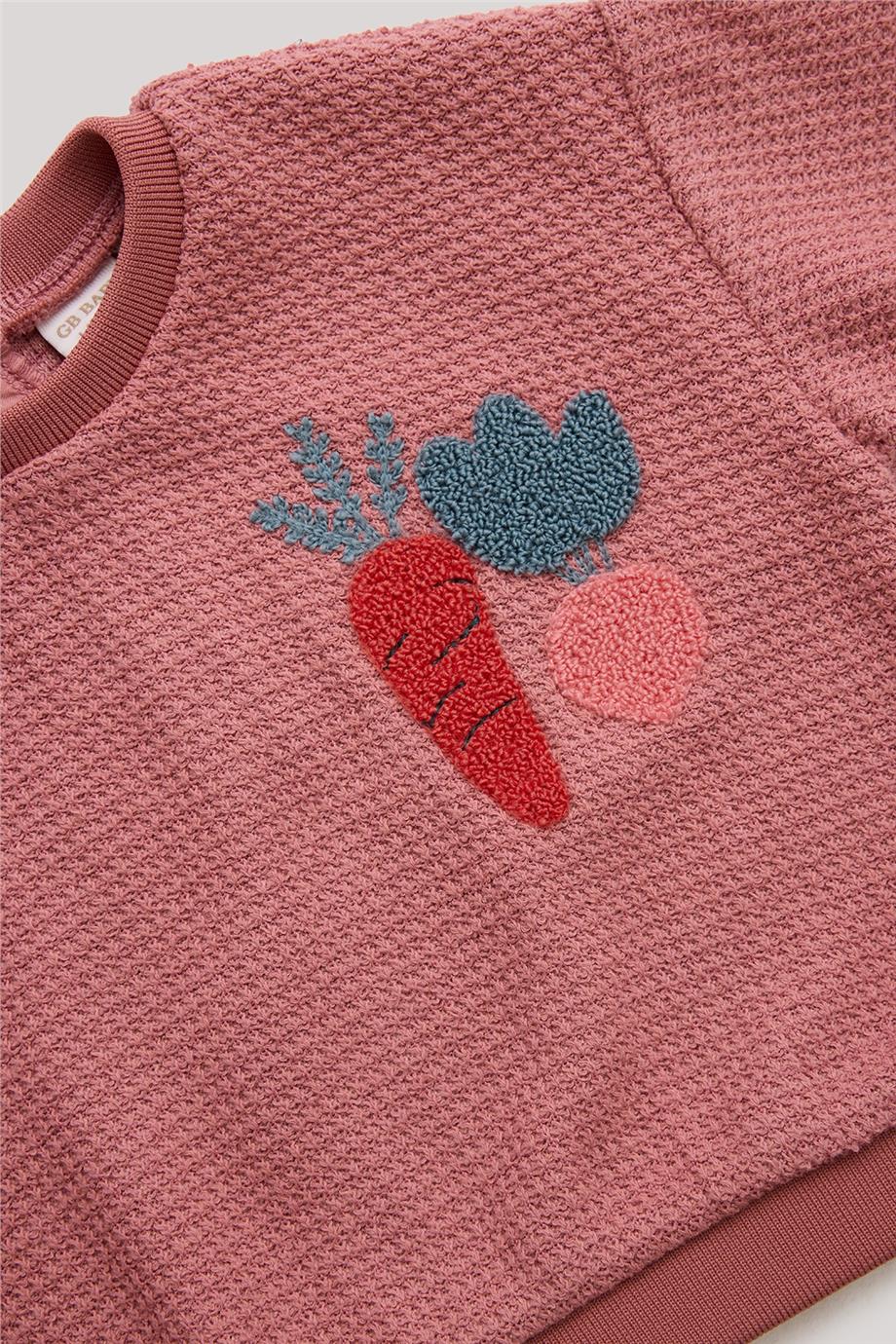 Layette Kız Bebek Pembe Eşofman Üstü