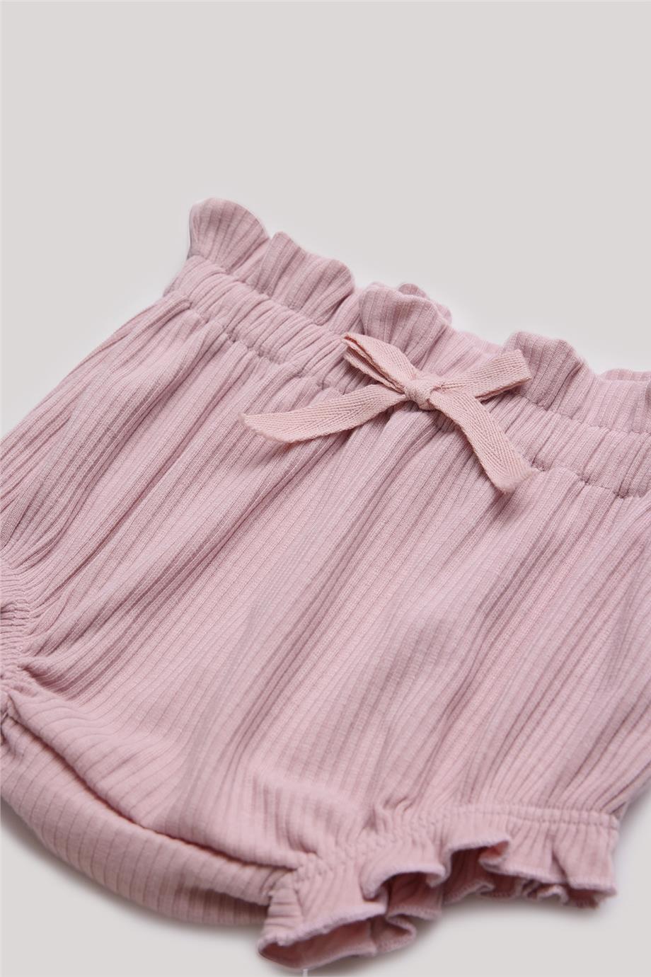 Layette Kız Bebek Pembe Şort