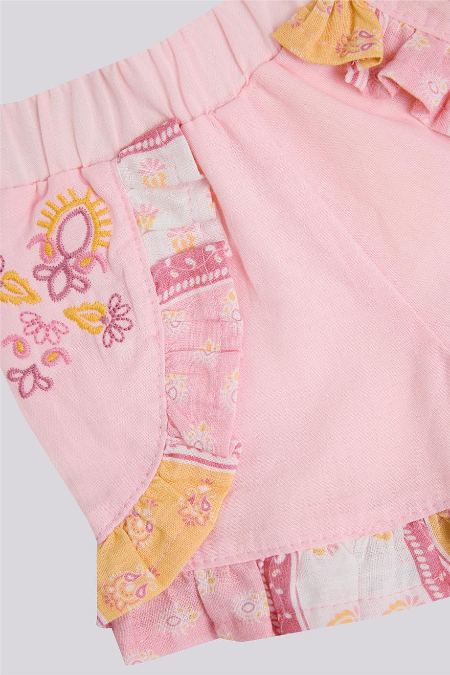 Layette Kız Bebek Pembe ŞortLayette Kız Bebek Pembe Şort