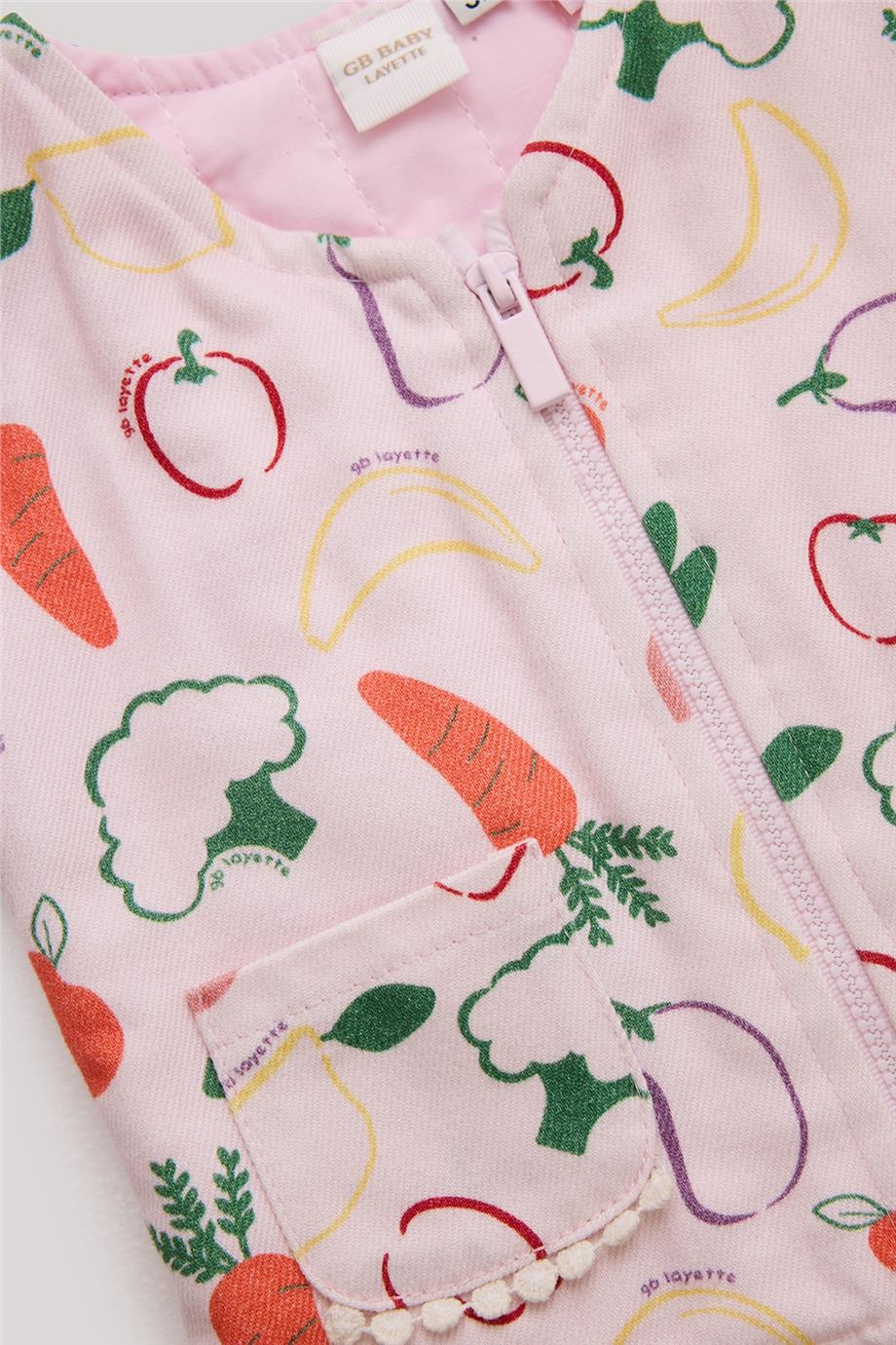 Layette Kız Bebek Pembe Yelek