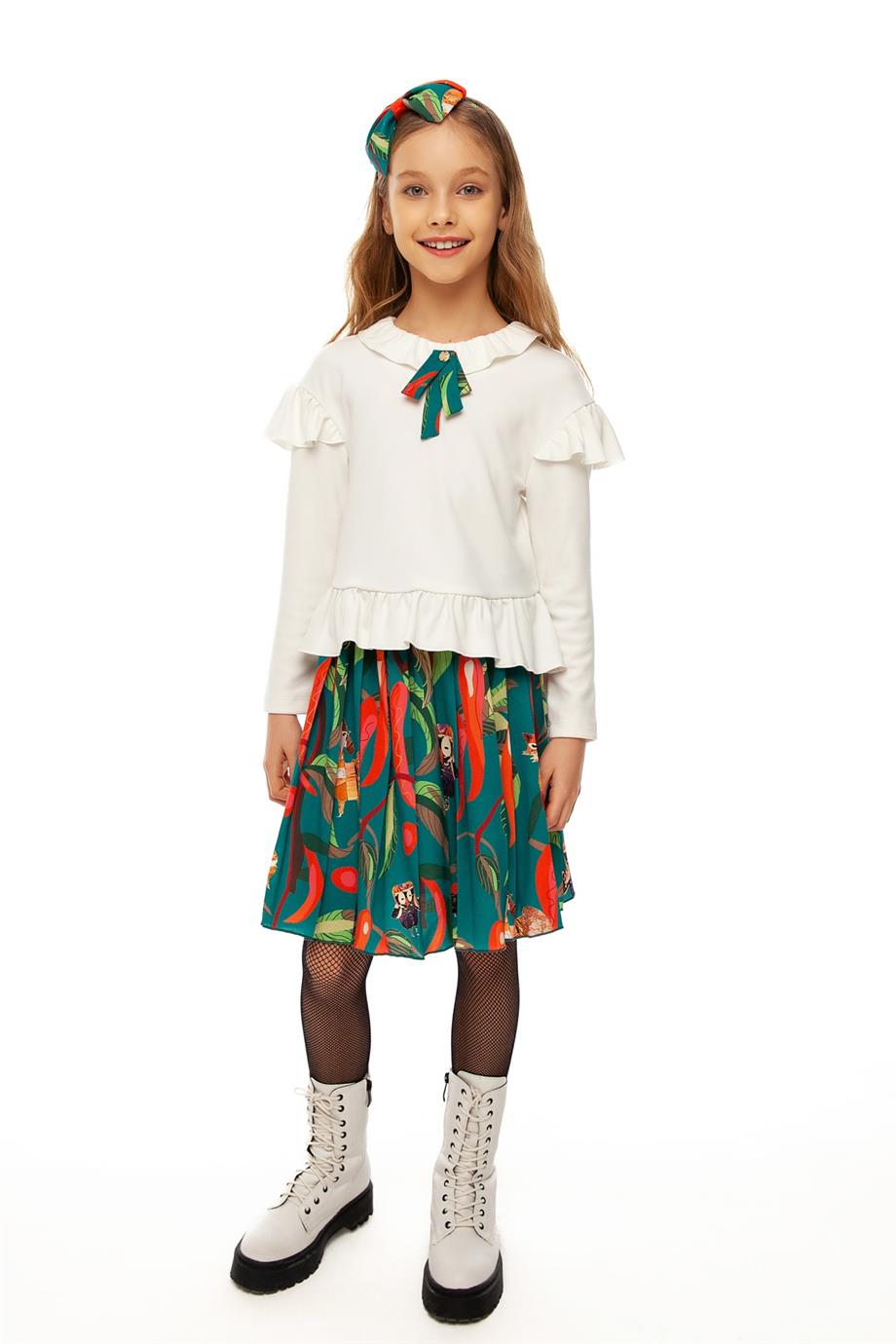 Lia Lea Kız Çocuk Beyaz Bluz