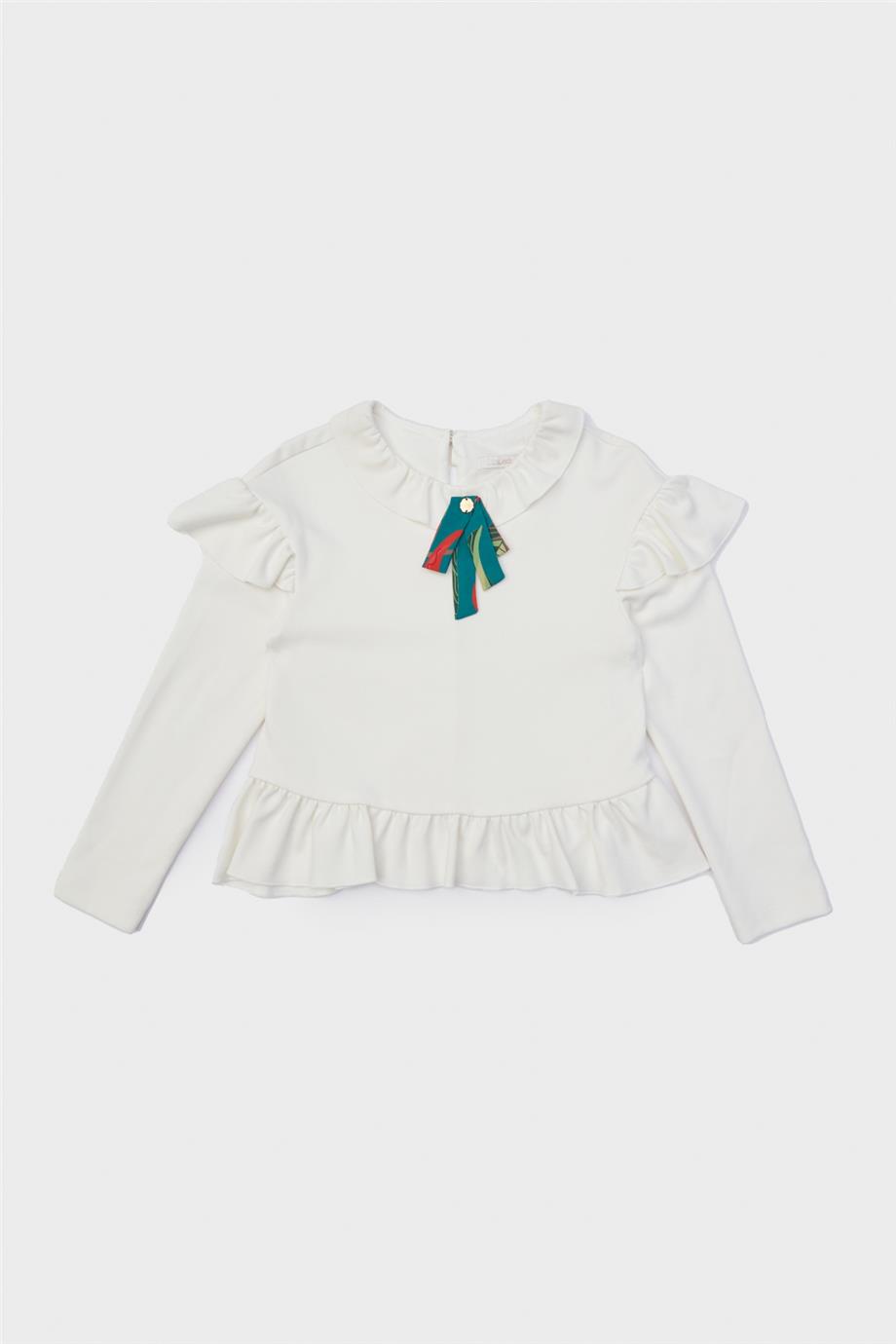 Lia Lea Kız Çocuk Beyaz Bluz