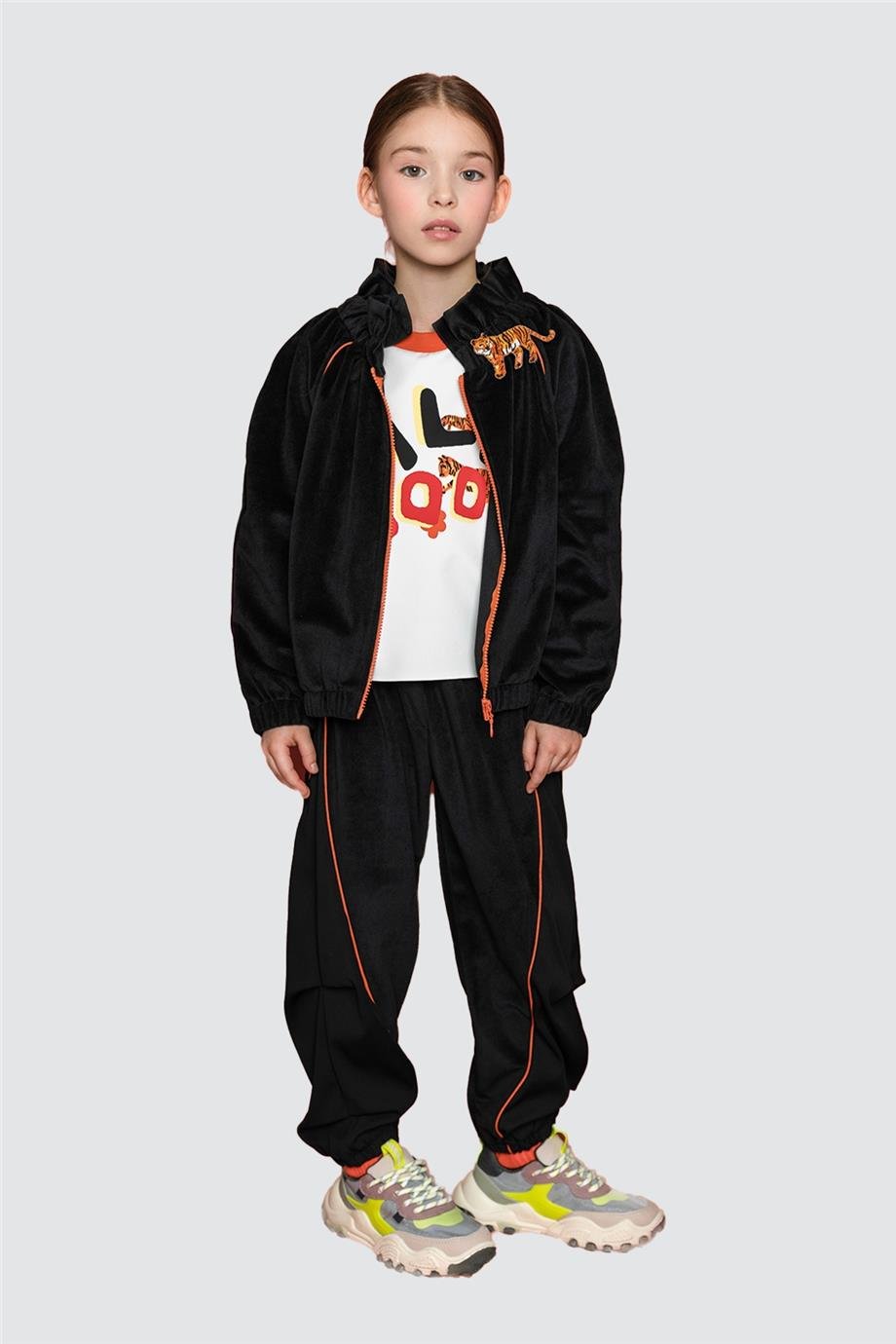 Lia Lea Kız Çocuk Siyah Mont