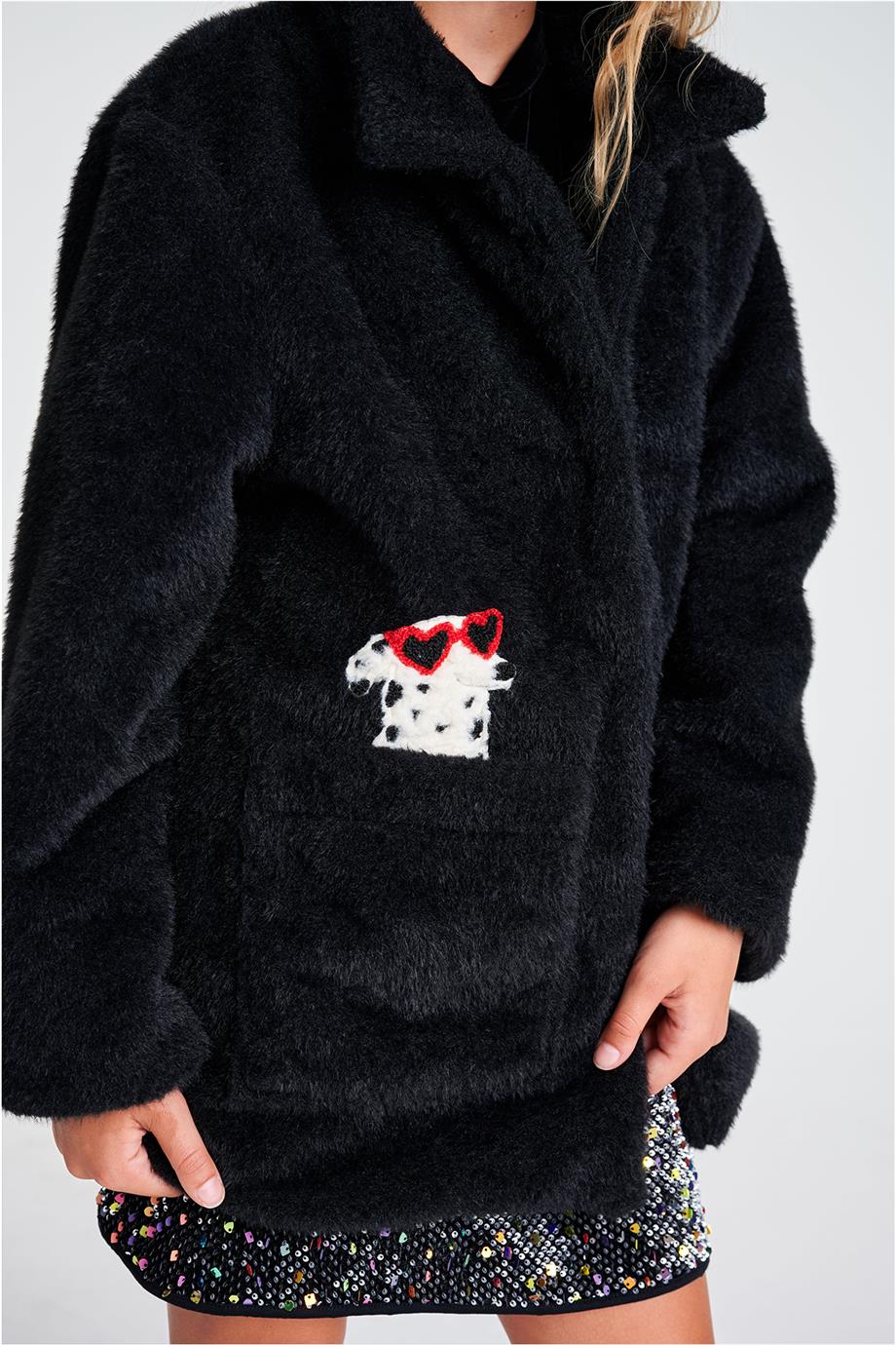 Lia Lea Kız Çocuk Siyah MontLia Lea Kız Çocuk Siyah Mont