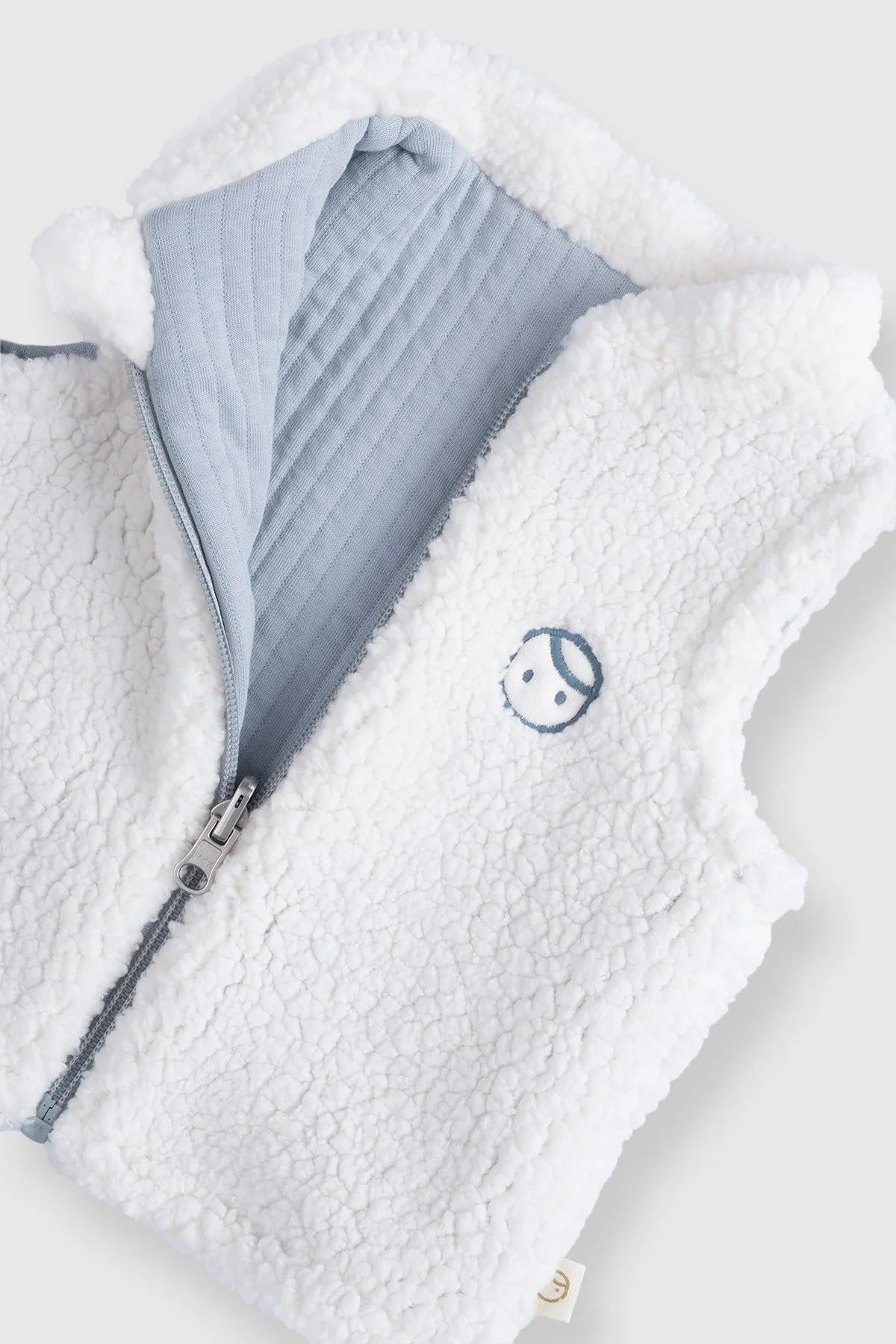 Little Gusto Çift Taraflı Kapitoneli Wellsoft Mavi YelekLittle Gusto Çift Taraflı Kapitoneli Wellsoft Mavi Yelek