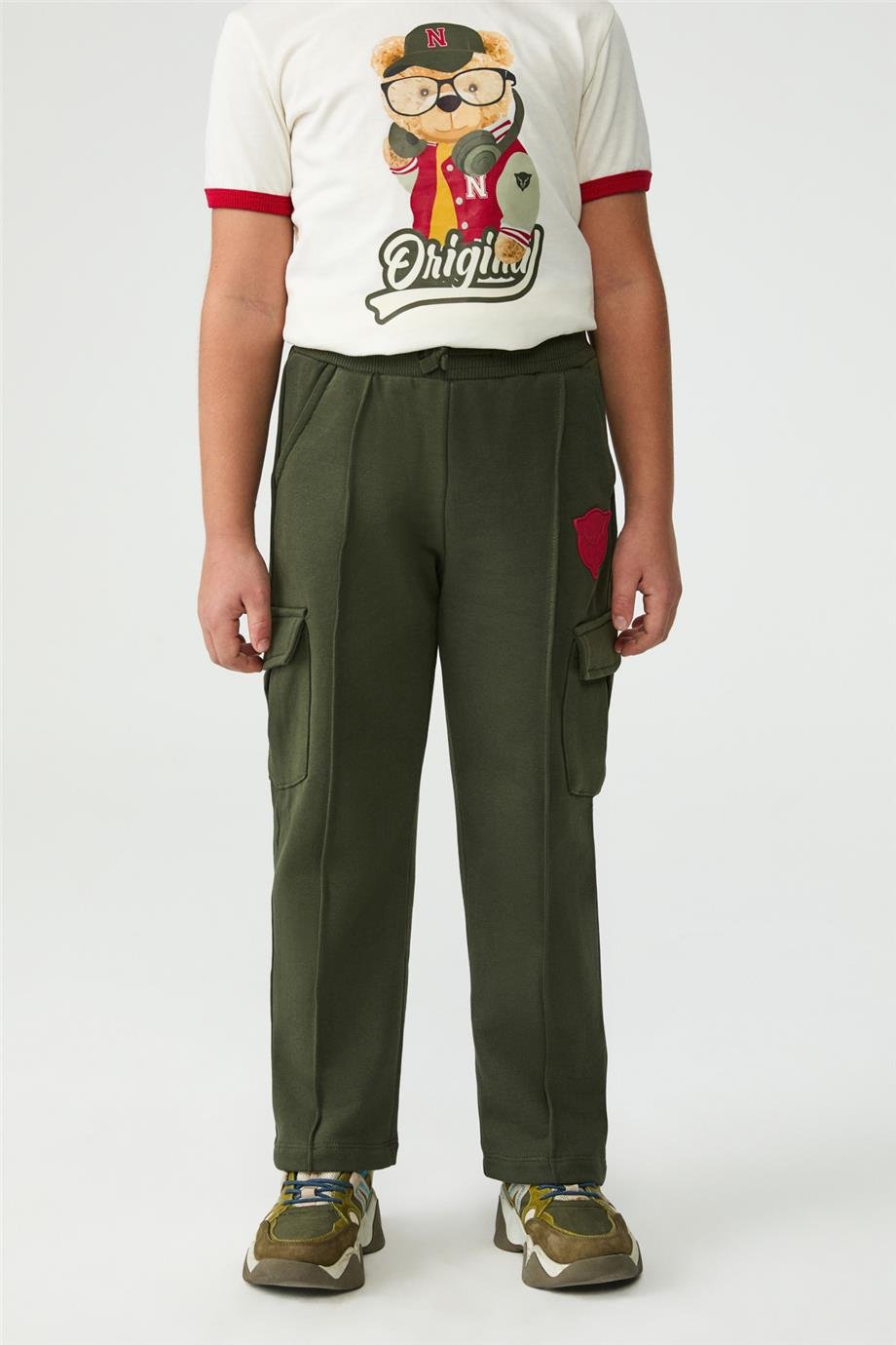 NBT Erkek Çocuk Haki Eşofman AltıNBT Erkek Çocuk Haki Eşofman Altı