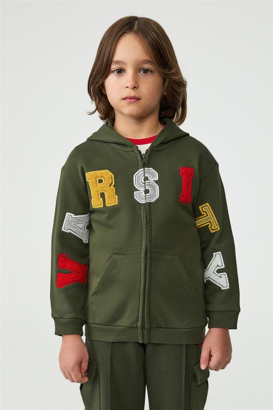 NBT Erkek Çocuk Haki Eşofman ÜstüNBT Erkek Çocuk Haki Eşofman Üstü