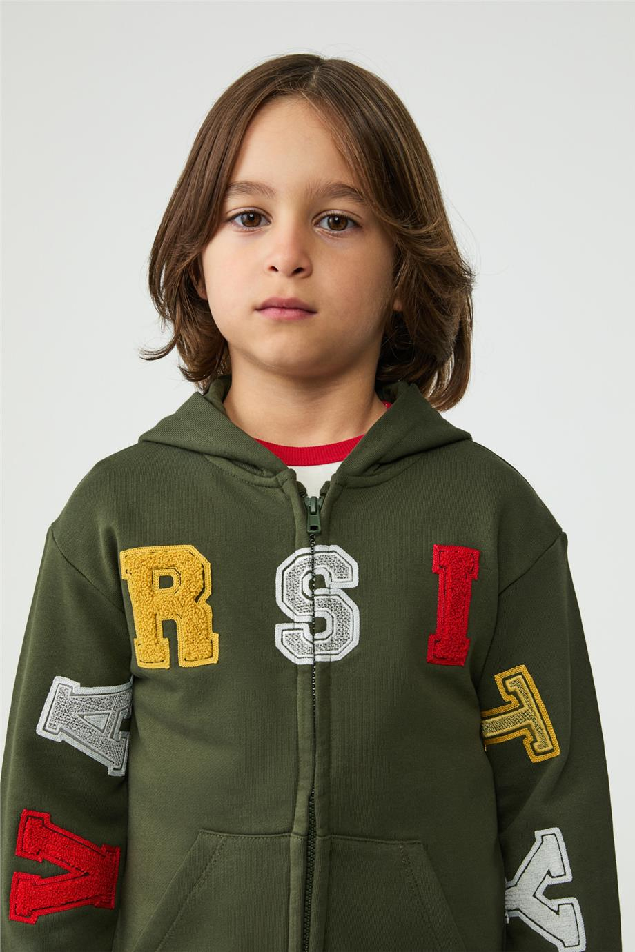 NBT Erkek Çocuk Haki Eşofman ÜstüNBT Erkek Çocuk Haki Eşofman Üstü