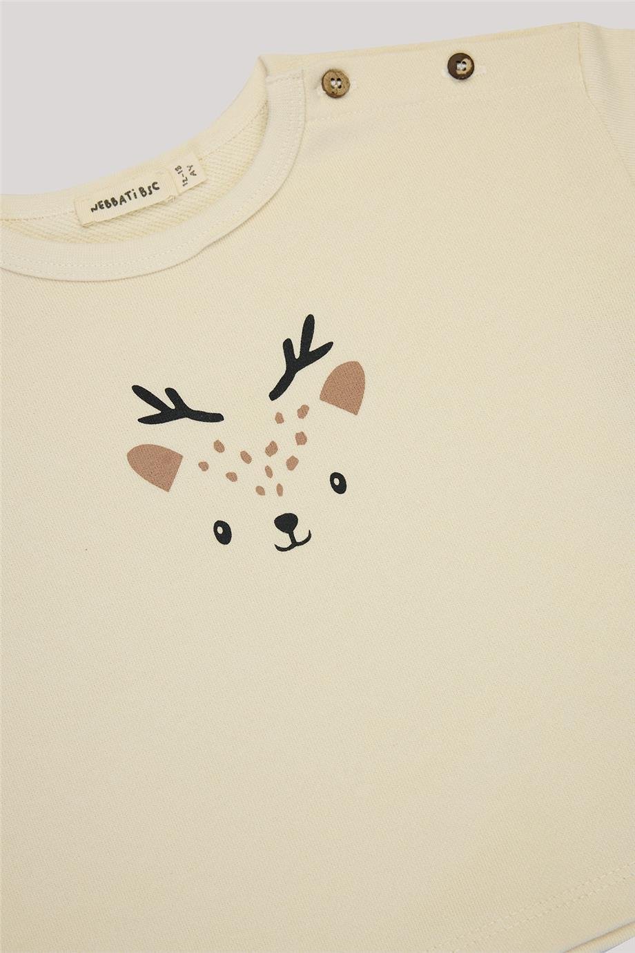 Nebbati Basic Erkek Bebek Bej Takım