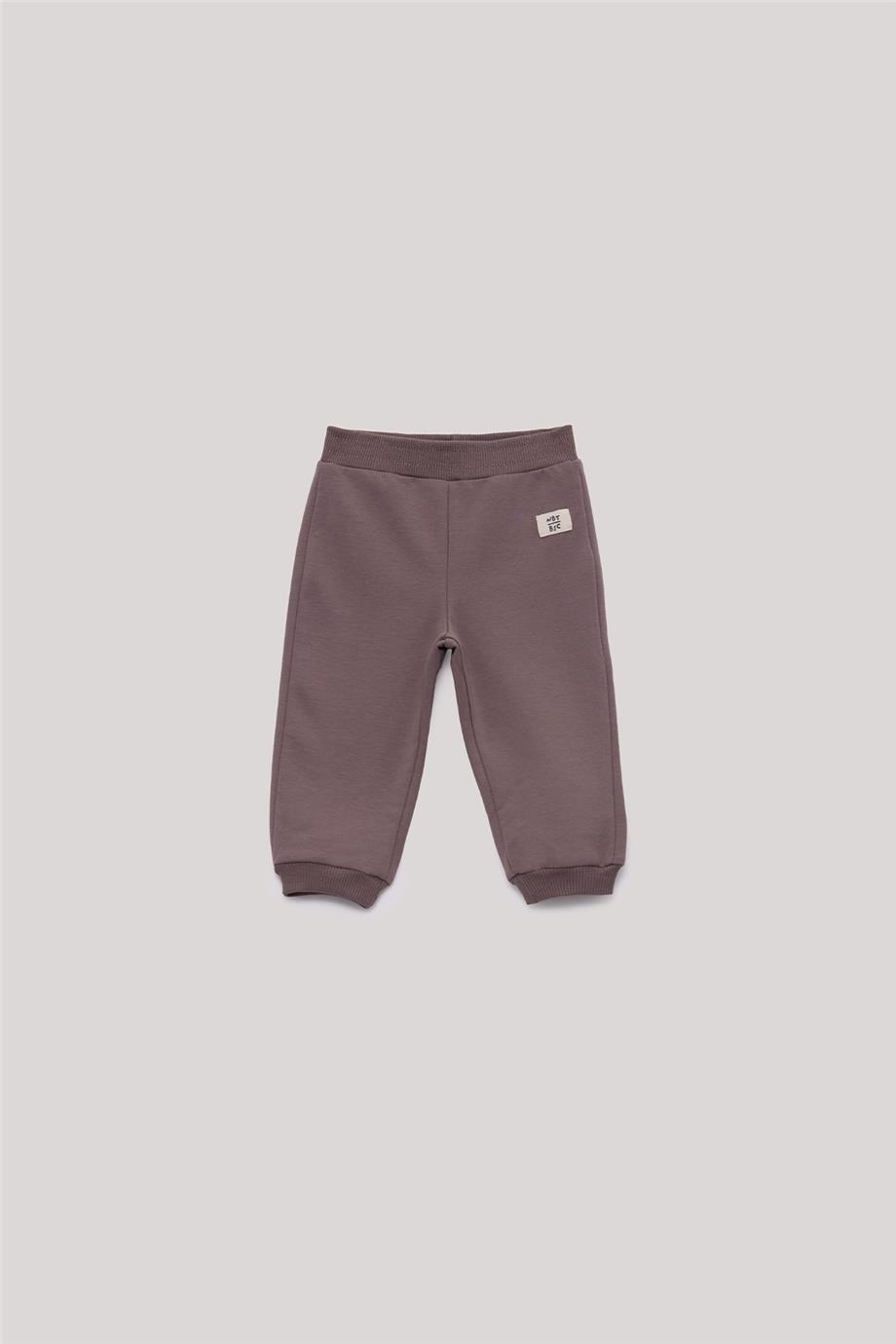 Nebbati Basic Erkek Bebek Kahverengi Eşofman Altı