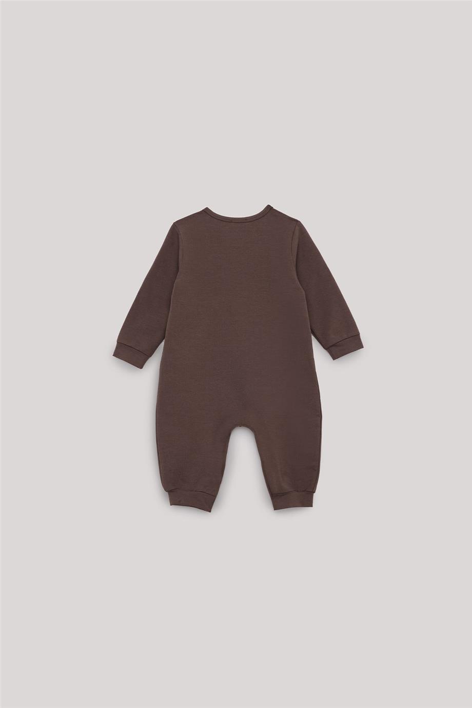 Nebbati Basic Baby Boy Brown Overall