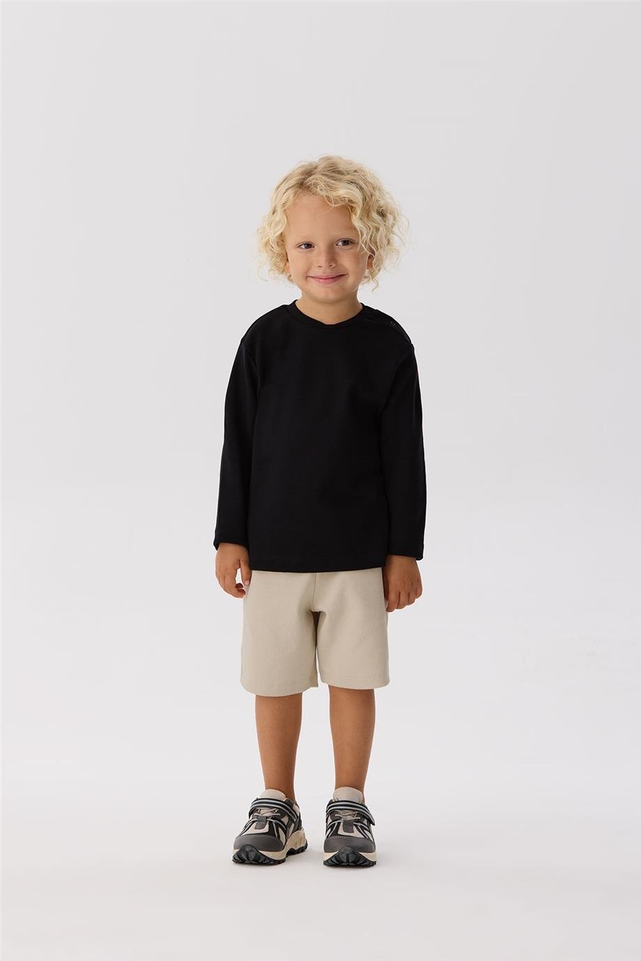 Nebbati Basic Erkek Bebek Siyah T-Shirt