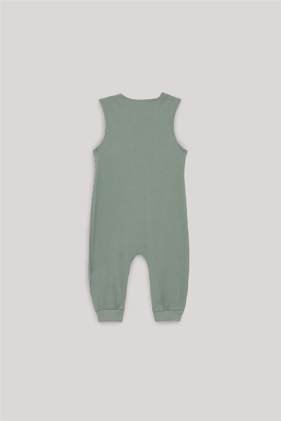 Nebbati Basic Baby Boy Green Overall