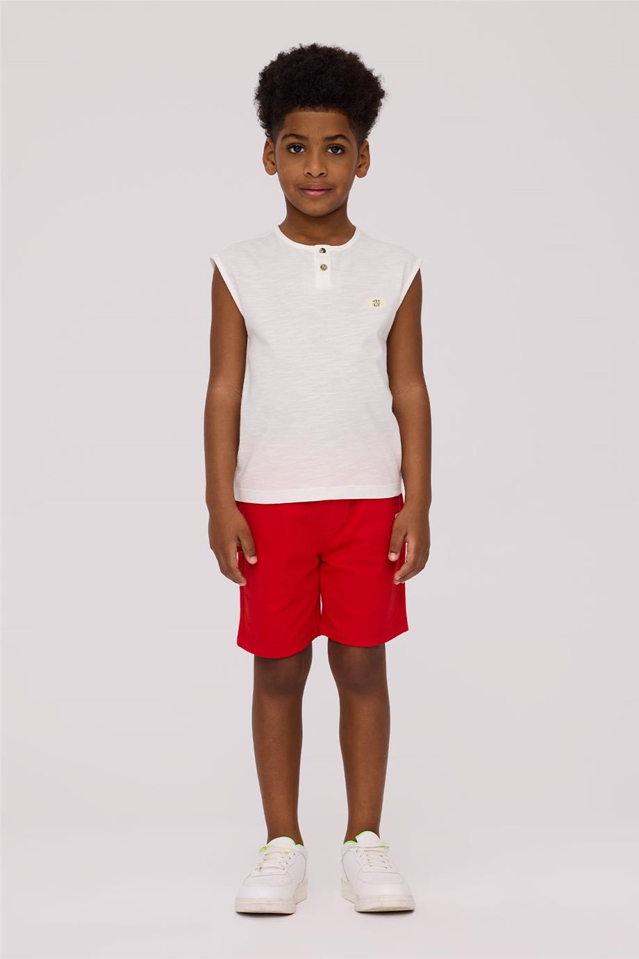 Nebbati Basic Boy White UndershirtNebbati Basic Boy White Undershirt