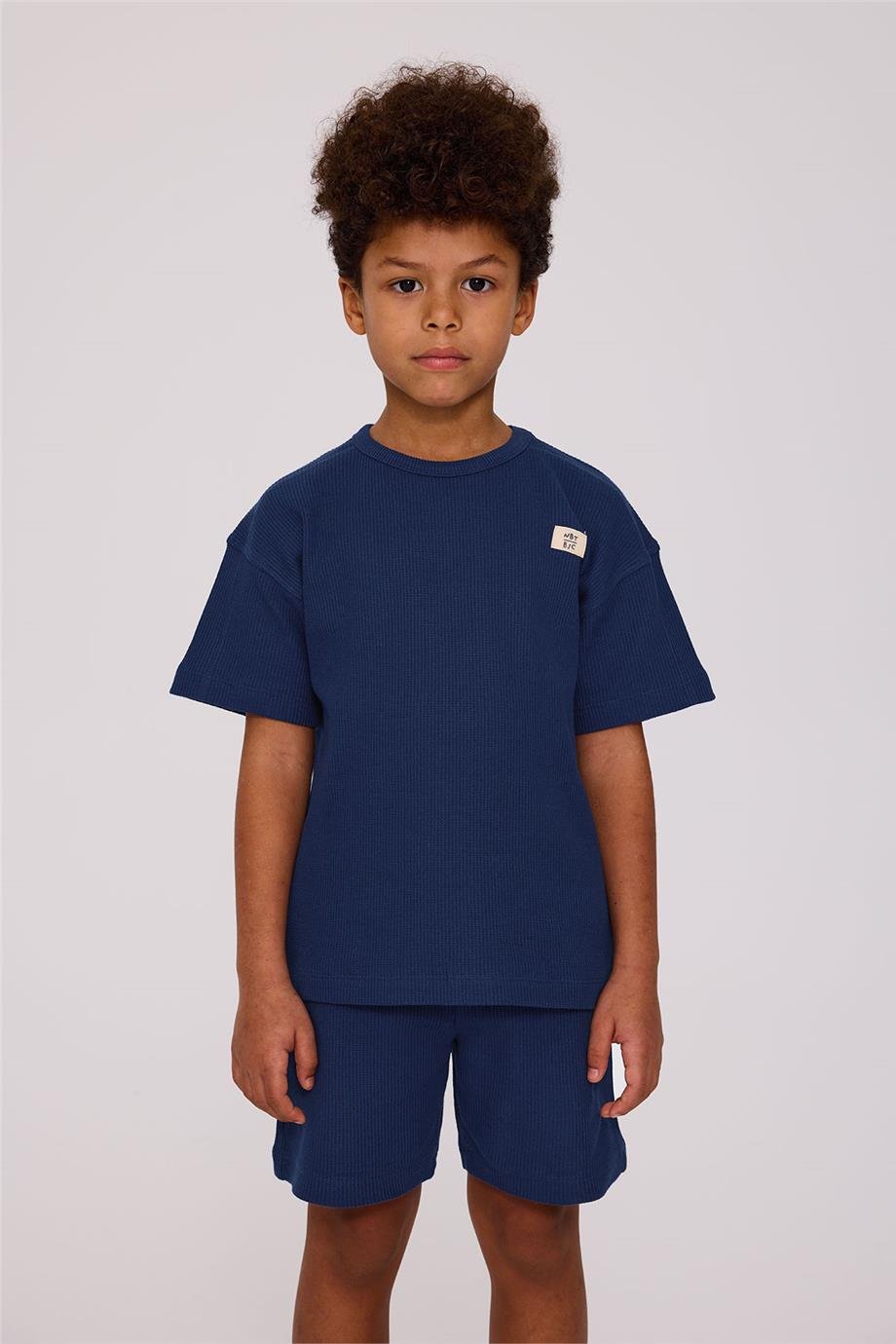 Nebbati Basic Erkek Çocuk Lacivert Şort ve Tshirt TakımıNebbati Basic Erkek Çocuk Lacivert Şort ve Tshirt Takımı