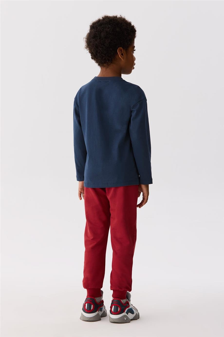 Nebbati Basic Erkek Çocuk Lacivert T-Shirt