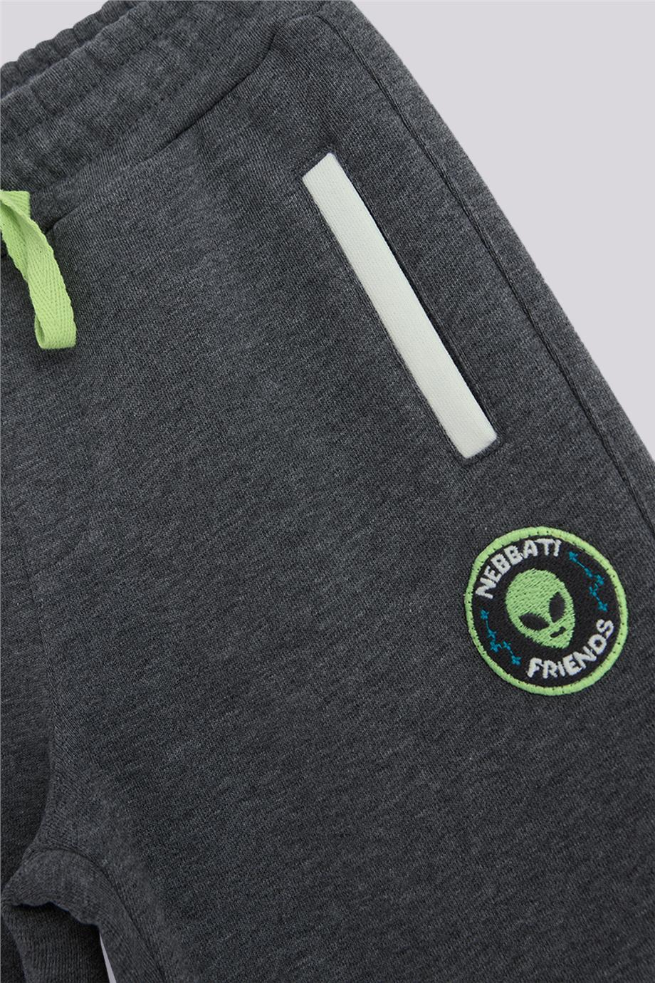 Nebbati Boy Anthracite Tracksuit BottomNebbati Boy Anthracite Tracksuit Bottom