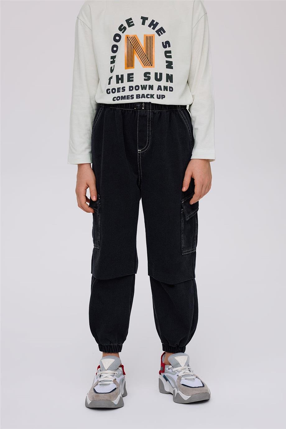 Nebbati Boy Anthracite TrousersNebbati Boy Anthracite Trousers