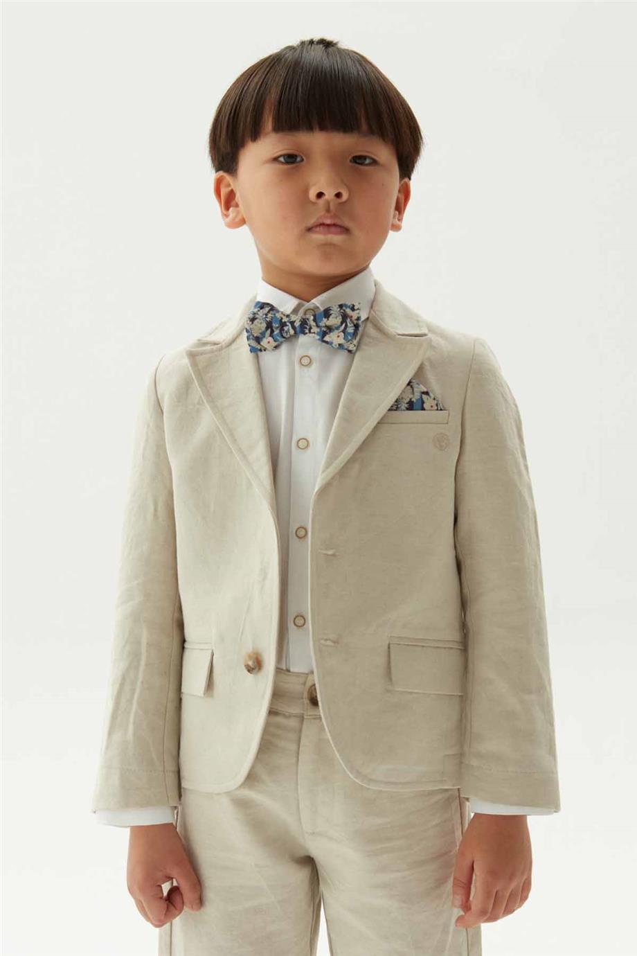Nebbati Erkek Çocuk Bej Ceket