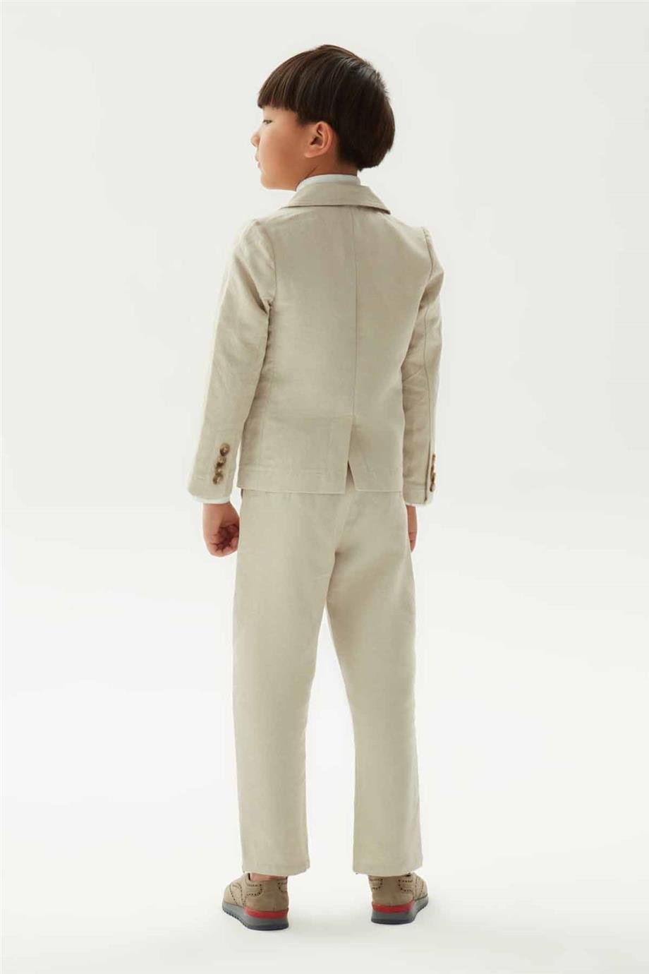 Nebbati Erkek Çocuk Bej Ceket