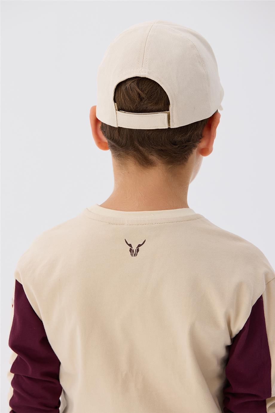 Nebbati Erkek Çocuk Bej Şapka