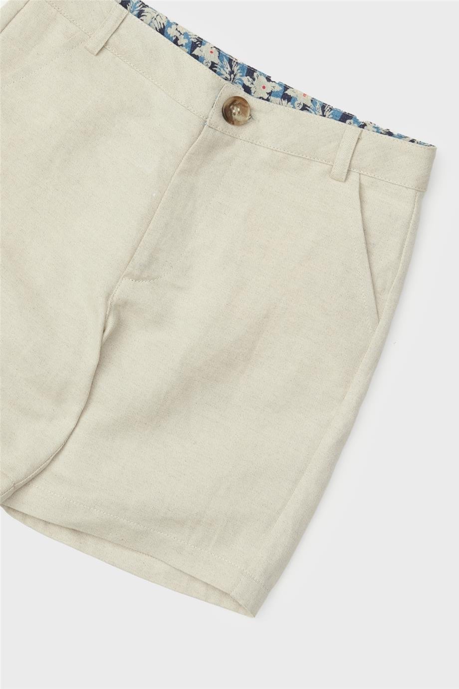 Nebbati Erkek Çocuk Bej Şort