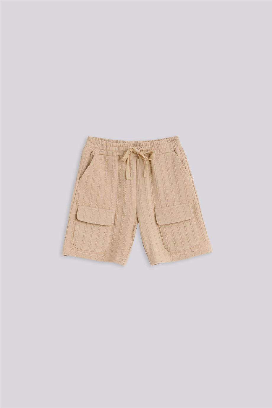 Nebbati Boy Beige ShortsNebbati Boy Beige Shorts