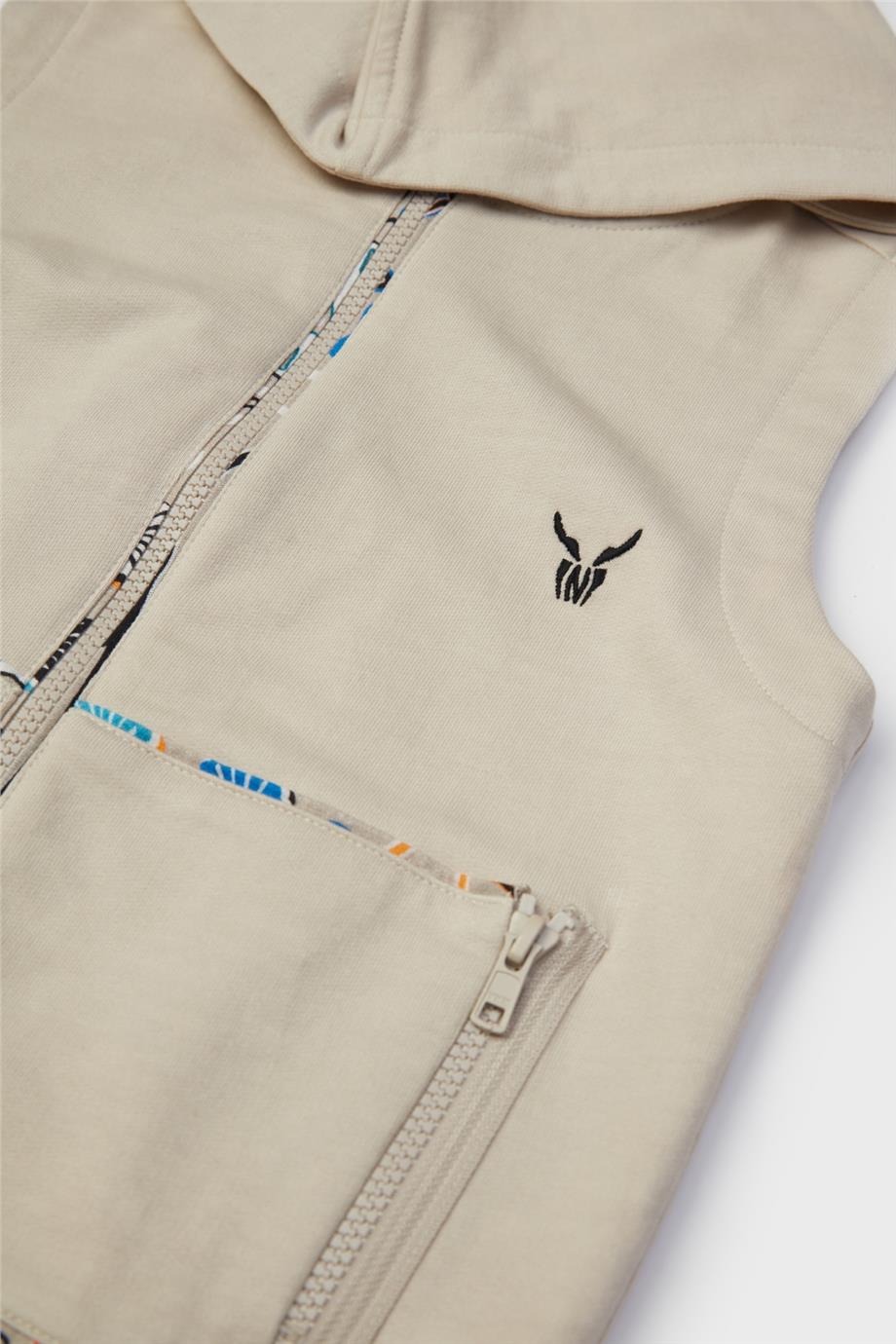 Nebbati Erkek Çocuk Bej Yelek