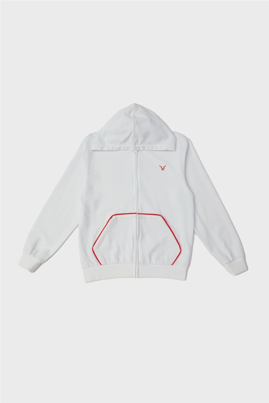 Nebbati Erkek Çocuk Beyaz Eşofman Üstü