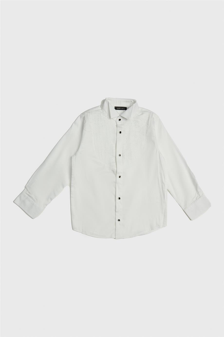 Nebbati Erkek Çocuk Beyaz Gömlek