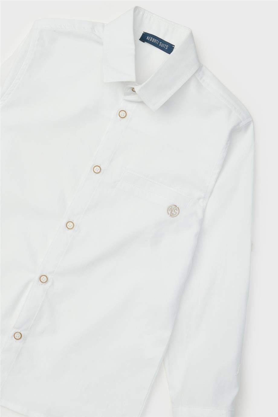 Nebbati Erkek Çocuk Beyaz Gömlek