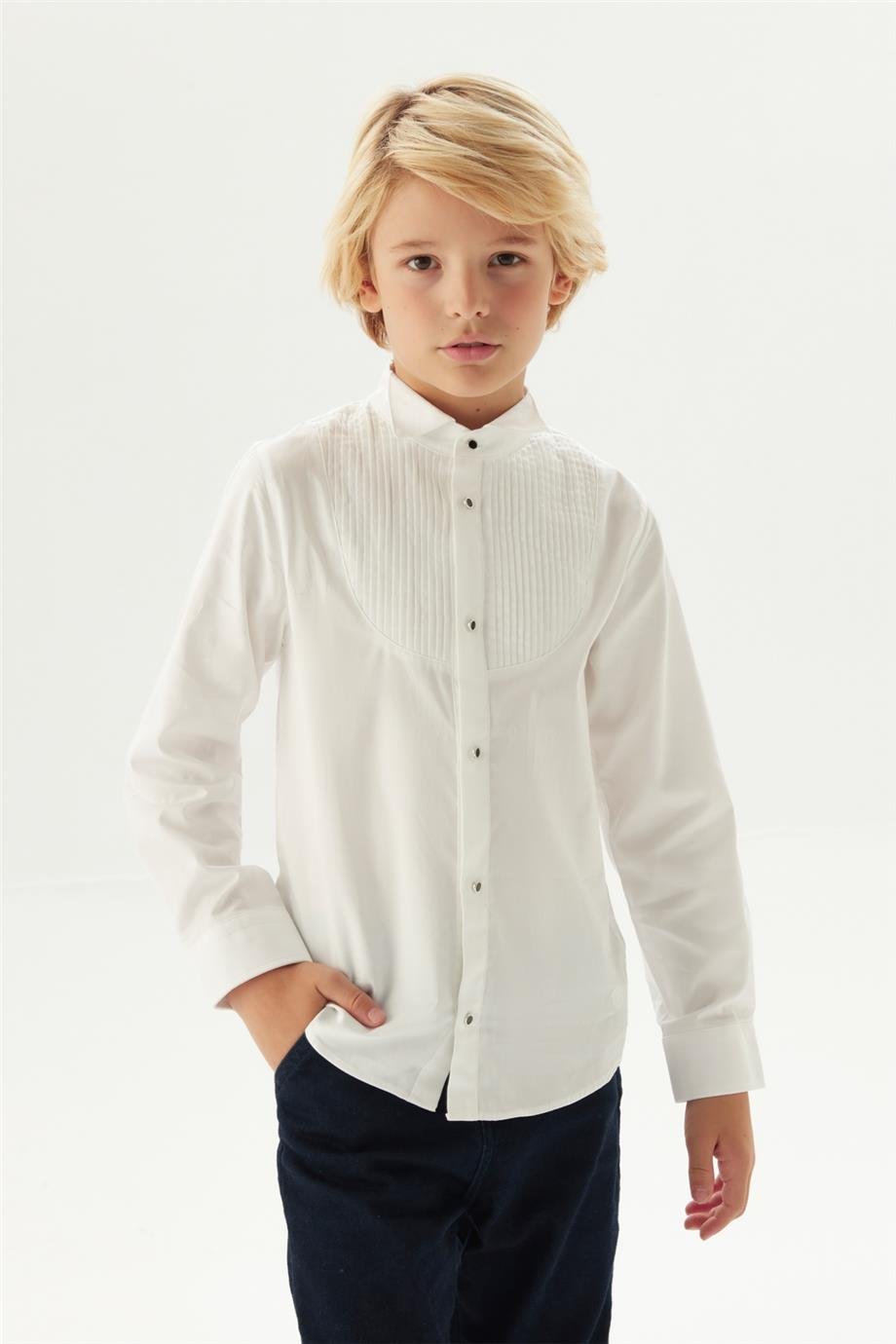 Nebbati Erkek Çocuk Beyaz Gömlek