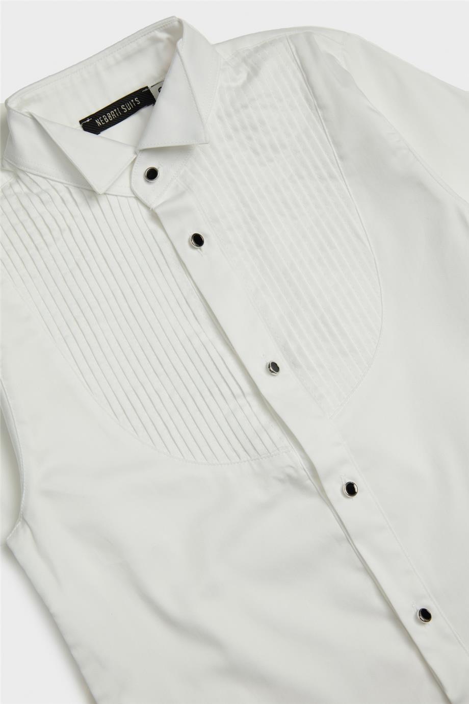 Nebbati Erkek Çocuk Beyaz Gömlek