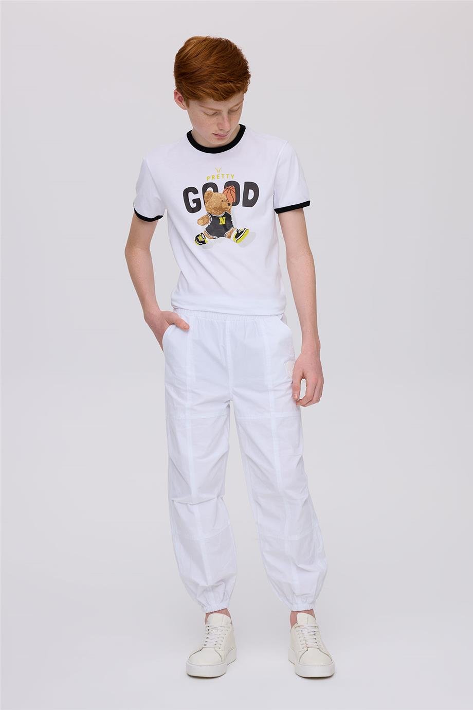 Nebbati Erkek Çocuk Beyaz PantolonNebbati Erkek Çocuk Beyaz Pantolon