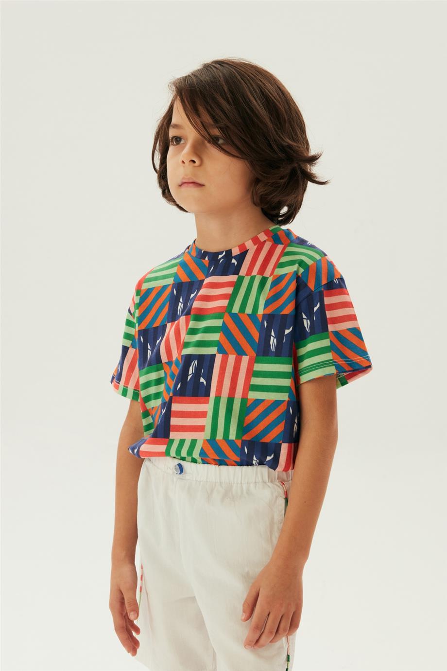 Nebbati Erkek Çocuk Beyaz Şort