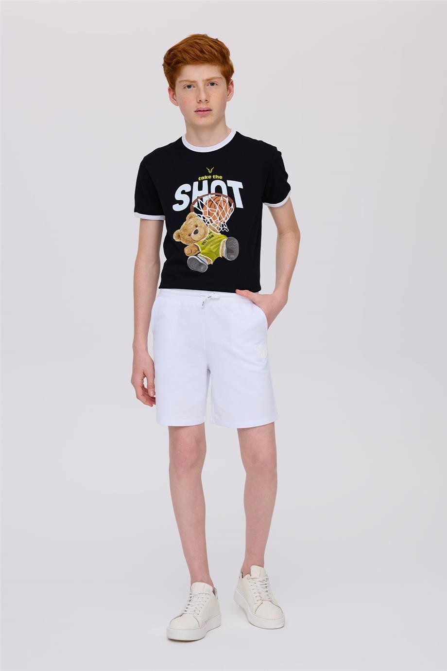 Nebbati Boy White ShortsNebbati Boy White Shorts