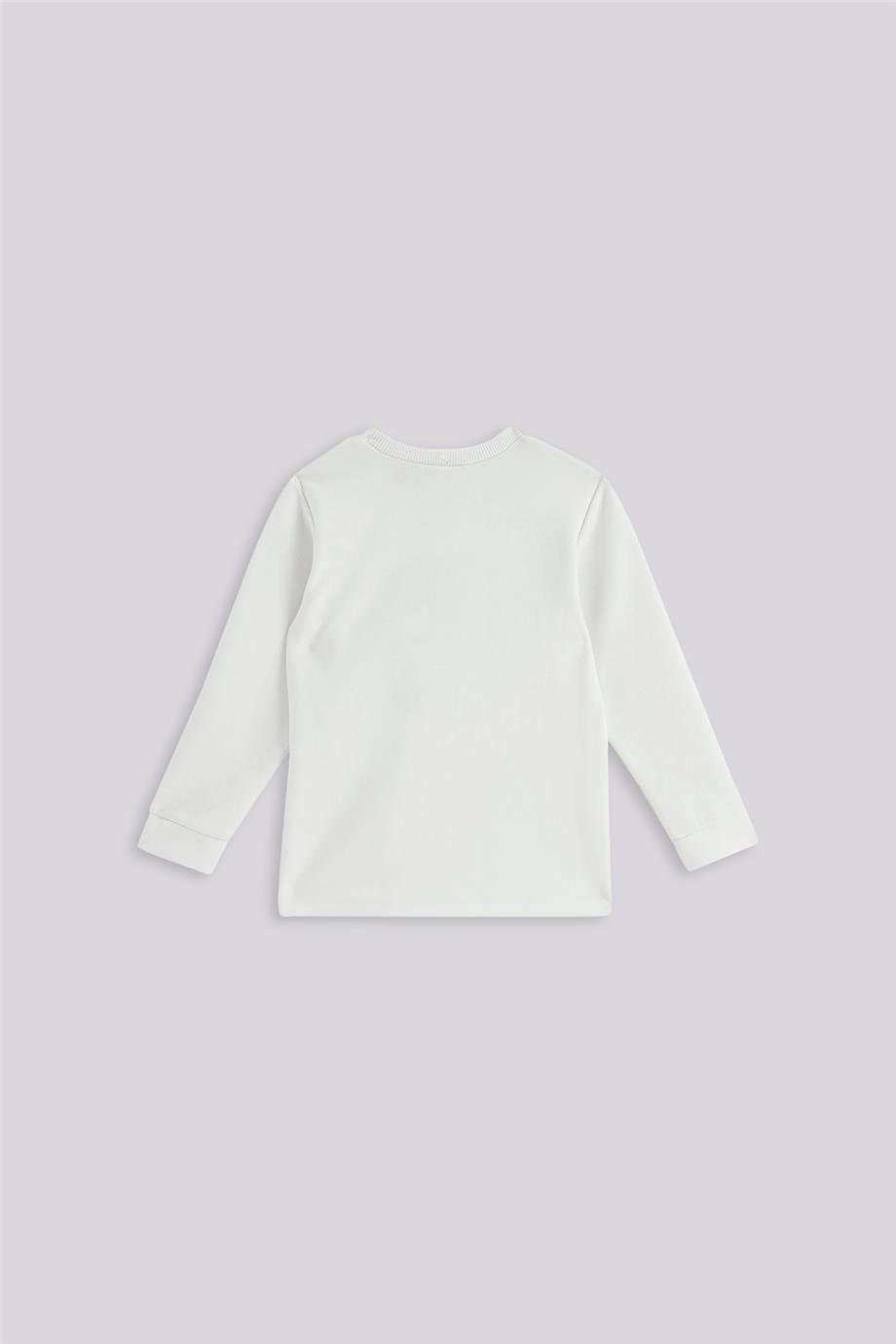 Nebbati Erkek Çocuk Beyaz SweatshirtNebbati Erkek Çocuk Beyaz Sweatshirt