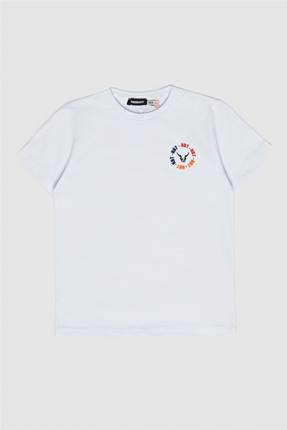 Nebbati Erkek Çocuk Beyaz T-Shirt