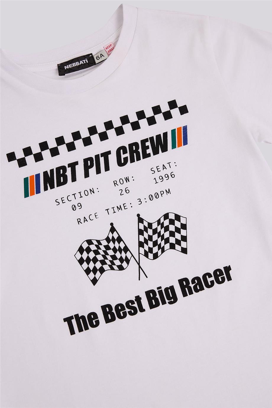 Nebbati Erkek Çocuk Beyaz TshirtNebbati Erkek Çocuk Beyaz Tshirt