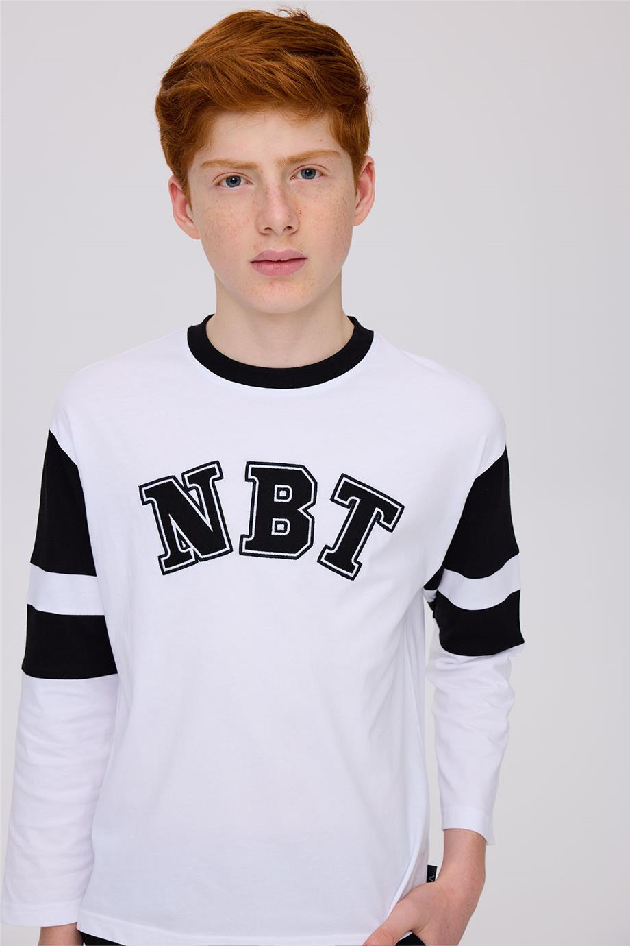 Nebbati Erkek Çocuk Beyaz TshirtNebbati Erkek Çocuk Beyaz Tshirt