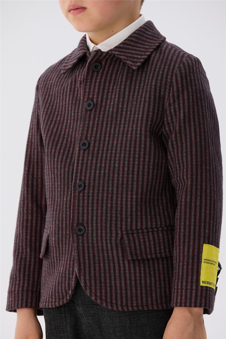 Nebbati Erkek Çocuk Çizgili Ceket