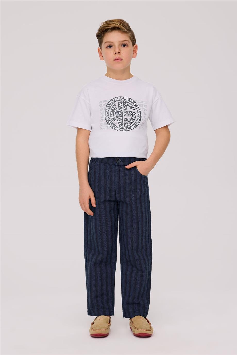 Nebbati Boy Striped TrousersNebbati Boy Striped Trousers