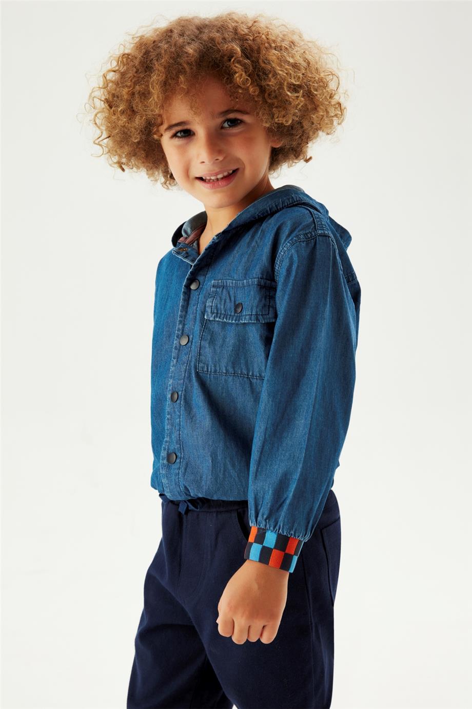 Nebbati Erkek Çocuk Denim Gömlek