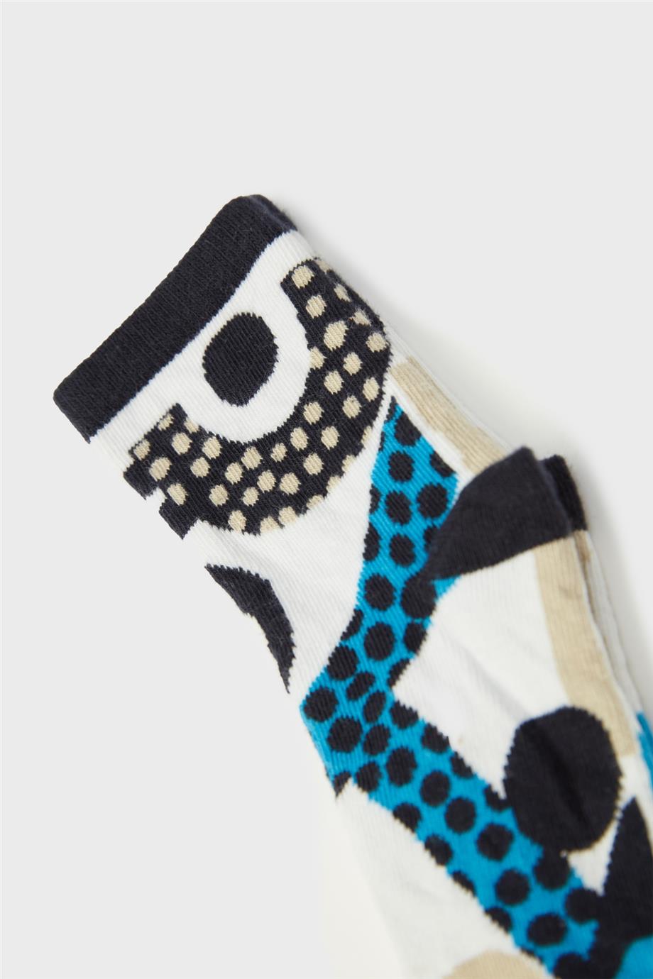 Nebbati Erkek Çocuk Desenli Çorap