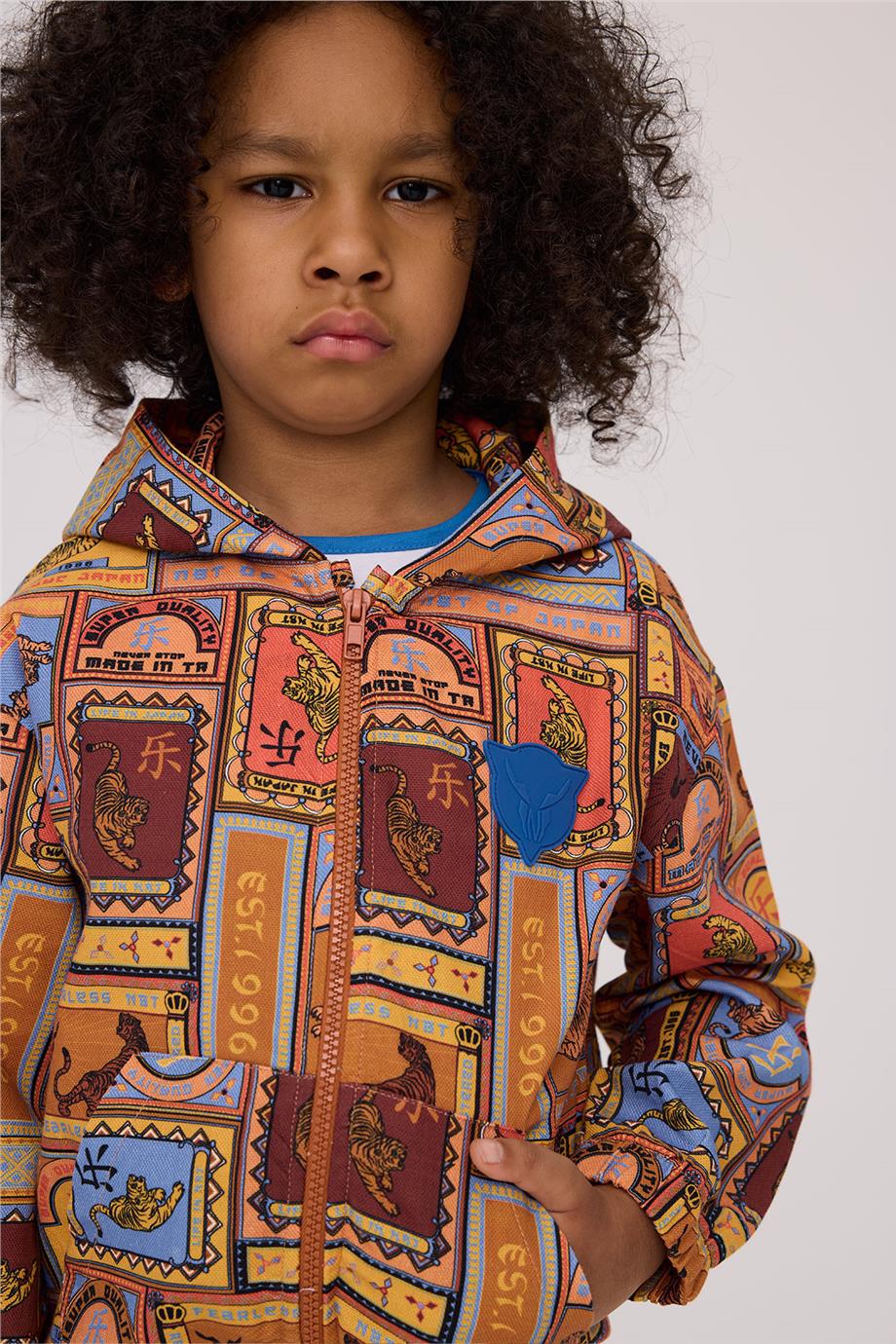 Nebbati Erkek Çocuk Desenli Eşofman ÜstüNebbati Erkek Çocuk Desenli Eşofman Üstü