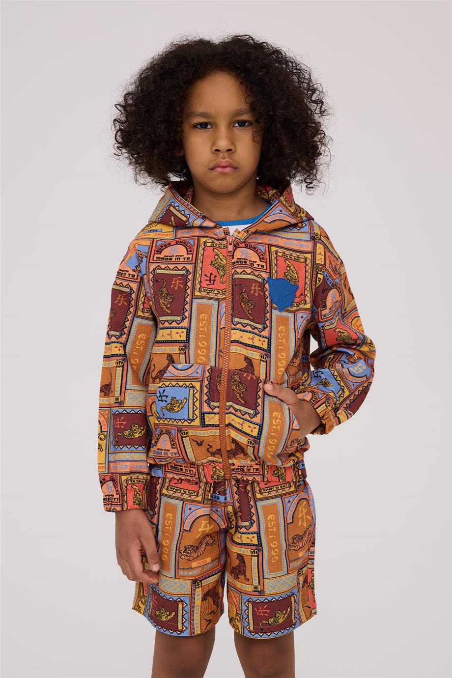 Nebbati Erkek Çocuk Desenli Eşofman ÜstüNebbati Erkek Çocuk Desenli Eşofman Üstü