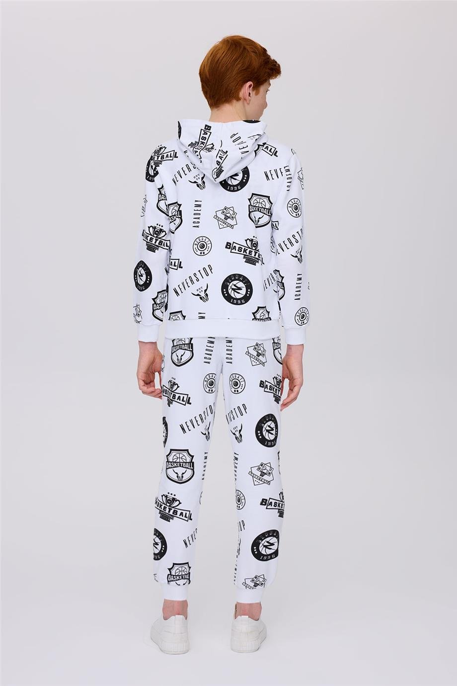 Nebbati Erkek Çocuk Desenli Eşofman ÜstüNebbati Erkek Çocuk Desenli Eşofman Üstü