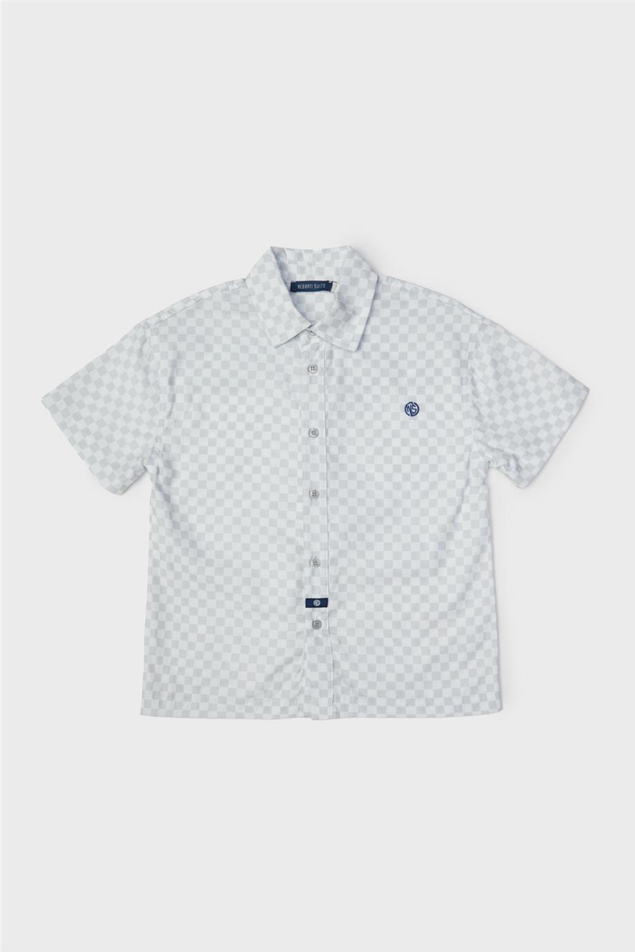 Nebbati Erkek Çocuk Desenli Gömlek