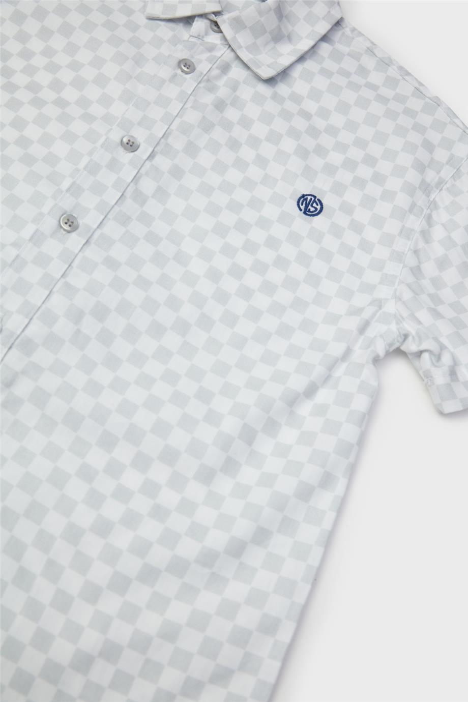 Nebbati Erkek Çocuk Desenli Gömlek