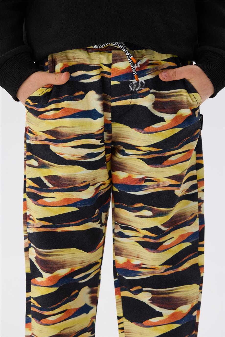 Nebbati Erkek Çocuk Desenli Pantolon